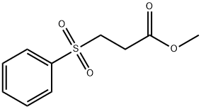 3-(苯磺酰基)丙酸甲酯 结构式