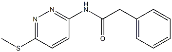 N-(6-methylsulfanylpyridazin-3-yl)-2-phenylacetamide 结构式