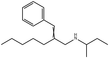 (butan-2-yl)[(2E)-2-(phenylmethylidene)heptyl]amine 结构式
