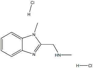 甲基[(1-甲基-1H-1,3-苯并二唑-2-基)甲基]胺二盐酸 结构式