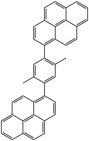 1,1'-(2,5-二甲基-1,4-亚苯基)二芘 结构式
