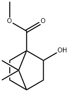 2-Hydroxy-7,7-dimethyl-bicyclo[2.2.1]heptane-1-carboxylic acid methyl ester 结构式
