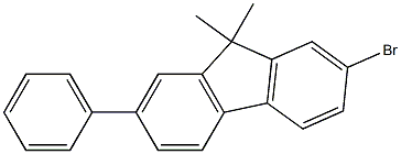 2-溴-7-苯基-9,9-二甲基芴 结构式