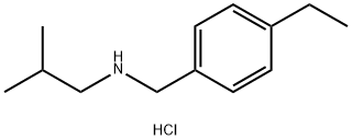 [(4-ethylphenyl)methyl](2-methylpropyl)amine hydrochloride 结构式