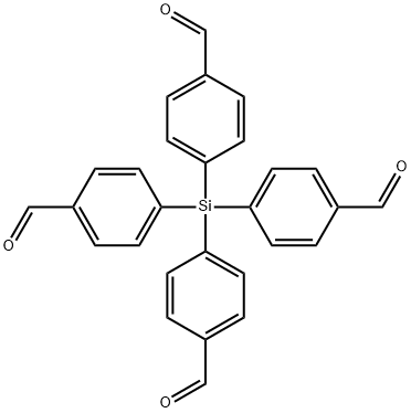 四(4-甲酰基苯基)硅烷 结构式