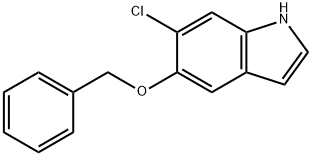 5-Benzyloxy-6-chloro-1H-indole 结构式