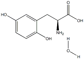 2,5-Dihydroxy-L-Phenylalanine hydrate 结构式