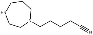 5-(1,4-diazepan-1-yl)pentanenitrile 结构式