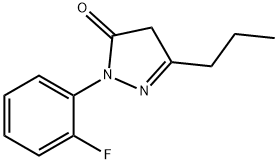 1-(2-fluorophenyl)-3-propyl-1H-pyrazol-5(4H)-one 结构式