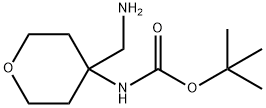 TERT-BUTYL (4-(AMINOMETHYL)TETRAHYDRO-2H-PYRAN-4-YL)CARBAMATE 结构式