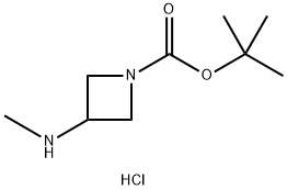 1-BOC-3-甲基氨基氮杂啶盐酸盐 结构式