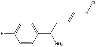 1-(4-FLUOROPHENYL)BUT-3-EN-1-AMINE HYDROCHLORIDE 结构式