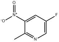 5-Fluoro-2-methyl-3-nitro-pyridine 结构式