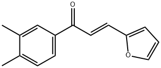 (2E)-1-(3,4-dimethylphenyl)-3-(furan-2-yl)prop-2-en-1-one 结构式