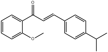 (2E)-1-(2-methoxyphenyl)-3-[4-(propan-2-yl)phenyl]prop-2-en-1-one 结构式