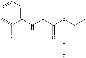 DL-2-氟苯甘氨酸乙酯盐酸盐 结构式