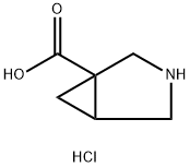 3-Azabicyclo[3.1.0]hexane-1-carboxylic acid hydrochloride 结构式