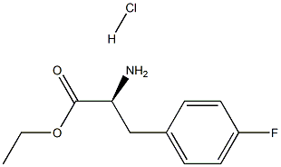 DL-4-氟苯丙氨酸乙酯盐酸盐 结构式