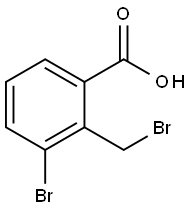 3-Bromo-2-bromomethyl-benzoic acid 结构式