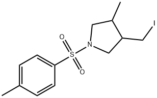 3-(IODOMETHYL)-4-METHYL-1-TOSYLPYRROLIDINE 结构式