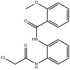 N-[2-(2-Chloro-acetylamino)-phenyl]-2-methoxy-benzamide 结构式