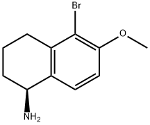 (1S)-5-BROMO-6-METHOXY-1,2,3,4-TETRAHYDRONAPHTHYLAMINE 结构式