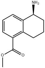 METHYL(5S)-5-AMINO-5,6,7,8-TETRAHYDRONAPHTHALENECARBOXYLATE 结构式