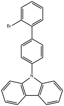 9-(2'-溴联苯-4-基)咔唑 结构式