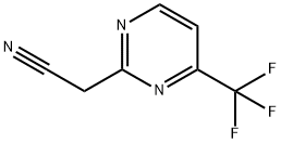 2-(4-(三氟甲基)嘧啶-2-基)乙腈 结构式