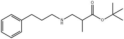 tert-butyl 2-methyl-3-[(3-phenylpropyl)amino]propanoate 结构式