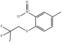 5-甲基-2-(2,2,2-三氟乙氧基)硝基苯 结构式