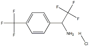 2,2,2-三氟-1-(3-(三氟甲基)苯基)乙烷-1-胺盐酸盐 结构式