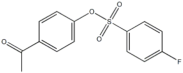 Benzenesulfonic acid, 4-fluoro-, 4-acetylphenyl ester 结构式
