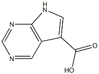 7H-吡咯并[2,3-D]嘧啶-5-羧酸 结构式