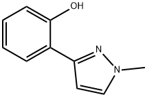 2-(1-甲基-1H-吡唑-3-基)苯酚 结构式