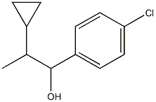 1-(4-氯苯基)-2-环丙基-1-丙醇 结构式