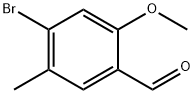 4-溴-2-甲氧基-5-甲基苯甲醛 结构式