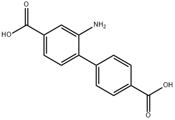 2-氨基-4,4'-联苯二甲酸 结构式