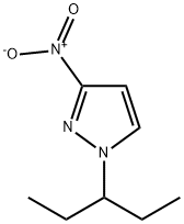 3-nitro-1-(pentan-3-yl)-1H-pyrazole 结构式