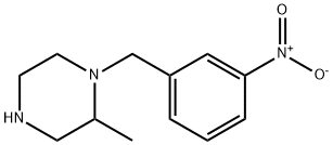 2-methyl-1-[(3-nitrophenyl)methyl]piperazine 结构式