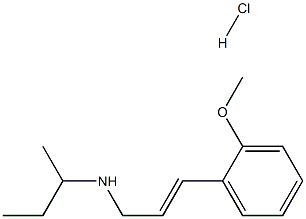 (butan-2-yl)[(2E)-3-(2-methoxyphenyl)prop-2-en-1-yl]amine hydrochloride 结构式