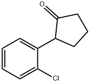 2-(2-CHLOROPHENYL)CYCLOPENTAN-1-ONE 结构式