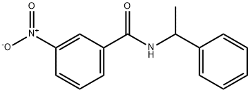 Benzamide, 3-nitro-N-(1-phenylethyl)- 结构式