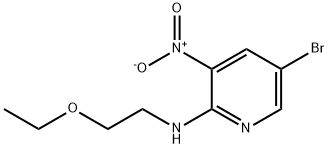 5-bromo-N-(2-ethoxyethyl)-3-nitro-2-pyridinamine 结构式