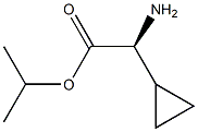 RS-2-环丙基甘氨酸异丙酯 结构式