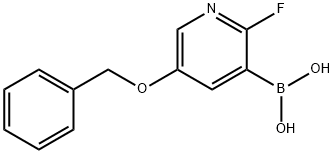 BORONIC ACID, B-[2-FLUORO-5-(PHENYLMETHOXY)-3-PYRIDINYL]- 结构式