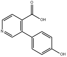 3-(4-hydroxyphenyl)isonicotinic acid 结构式