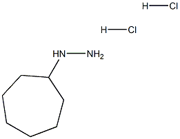 环庚基肼二盐酸盐 结构式