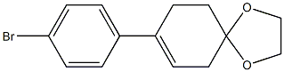 8-(4-溴苯基)-1,4-二F螺[4.5]-7-癸烯 结构式