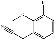 3-溴-2-甲氧基苯乙腈 结构式